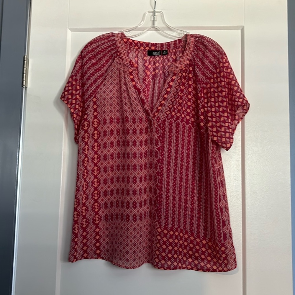 Sheer top - goes great with a tank or cami underneath